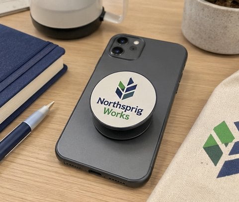 Customized popsockets for corporate swag and loyalty
