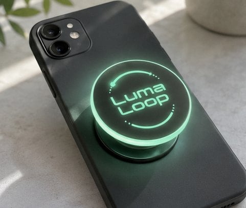 Glow-in-the-Dark Grip with custom branding