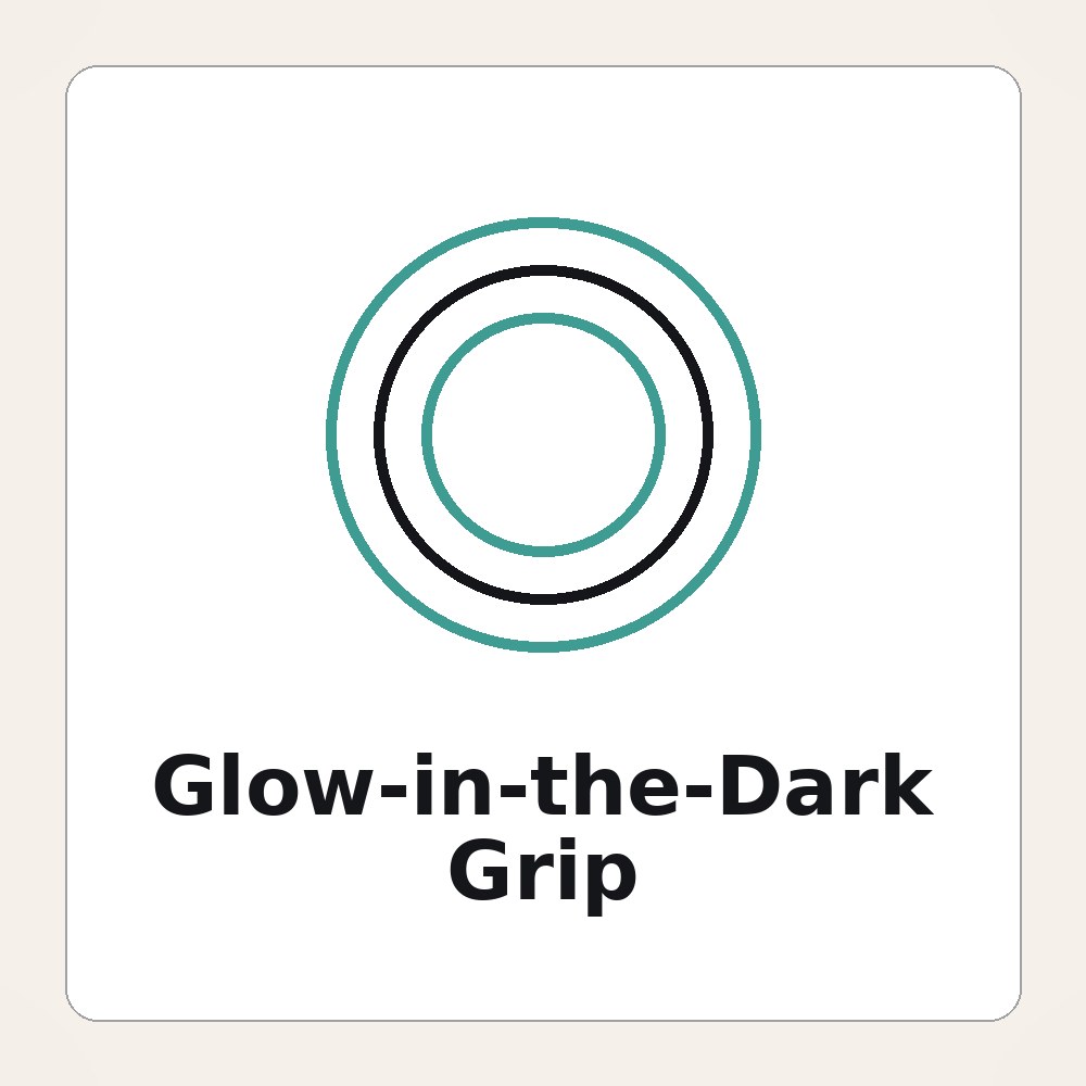 Full-color UV-printed glow-in-the-dark phone grip for music and event merch