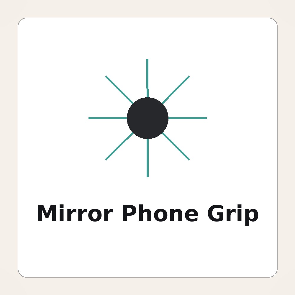 Full-color UV-printed mirror-finish phone grip for premium branded giveaways
