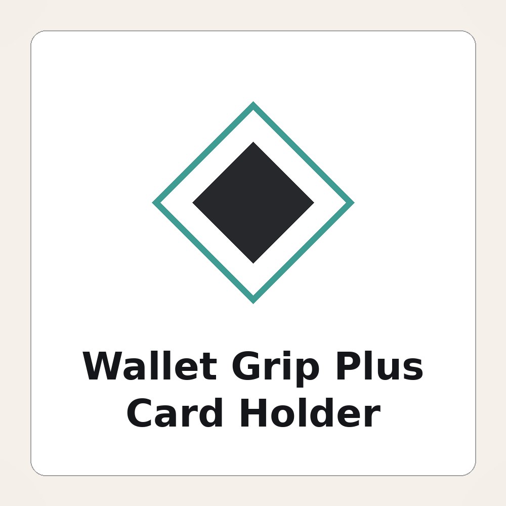 Full-color UV-printed wallet phone grip with built-in card holder for corporate swag